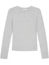 Anine Bing Jo Long Sleeve Tee In Grey