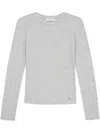 Anine Bing Jo Long Sleeve Tee In Grey