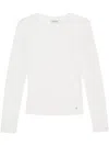 Anine Bing Jane Logo-plaque Blouse In White