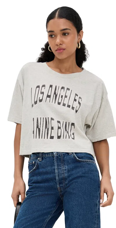Anine Bing Round Neck Short-sleeved T-shirt In Blue