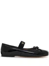 Anine Bing Black Jolie Ballerina Flats In 黑色