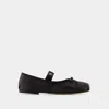 Anine Bing Black Jolie Ballerina Flats In Black