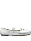 Anine Bing Jolie Flat Shoes In 银色