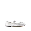 Anine Bing Jolie Flat Shoes In Silver