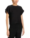 Anine Bing Jollie Top In Black Crinkle In Black