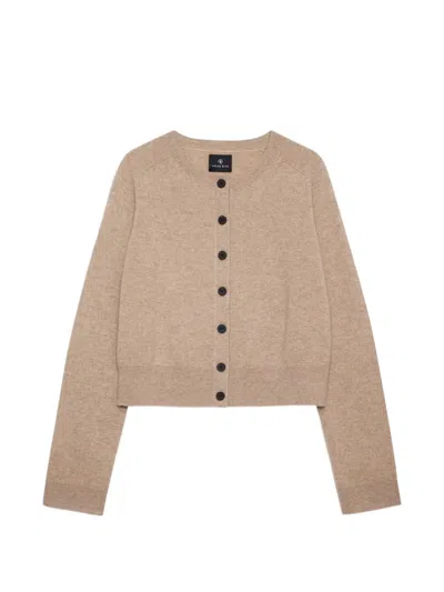Anine Bing Joye Cardigan In Neutral
