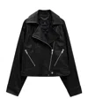 Anine Bing Julie Leather Jacket In Black