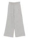 Anine Bing Kacey Logo-detail Track Pants In Gray