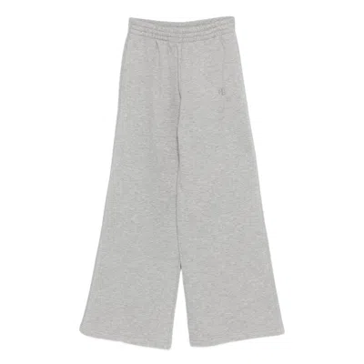Anine Bing Womens Medium Heather Grey Kacey Cotton-jersey Jogging Bottoms In Gray
