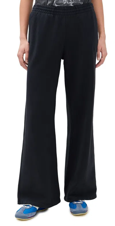 Anine Bing Kacey Monogram Sweatpants Vintage Black