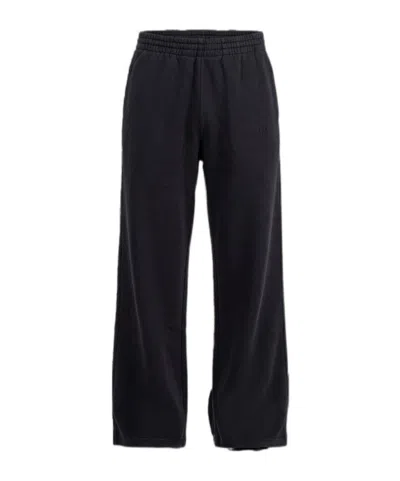 Anine Bing Kacey Monogram Track Pants In Black