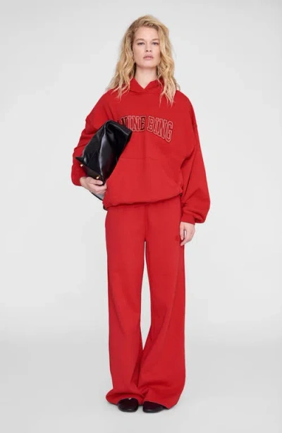 Anine Bing Kacey Sweatpant In Red