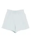 Anine Bing Kam Elasticated Logo Shorts In Blue