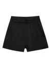 Anine Bing Kam Elasticated-waist Shorts In Black
