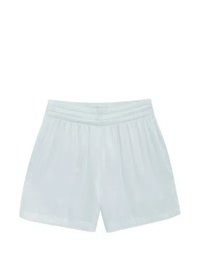 Anine Bing Kam Elasticated-waistband Shorts In White