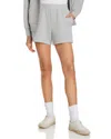 Anine Bing Kam Monogrammed Sweat Shorts In Heather Grey