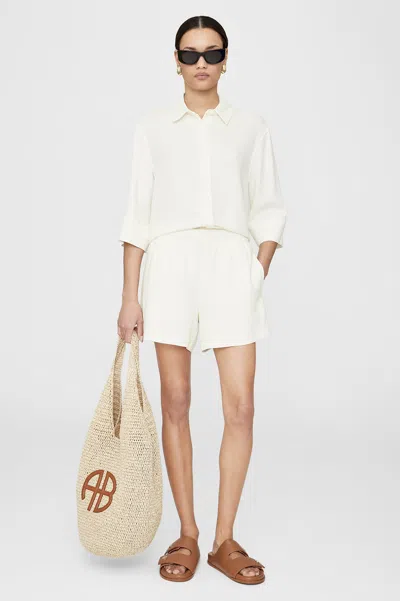 Anine Bing Kam Short In Ivory