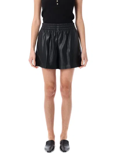 ANINE BING ANINE BING KAM VEGAN LEATHER SHORTS