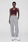Anine Bing Karter Jogger In Medium Heather Grey In Grey