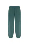 Anine Bing Monogram-embroidered Track Pants In Green