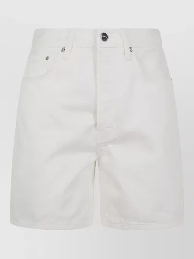 Anine Bing Cotton Knee-length Shorts In Yellow