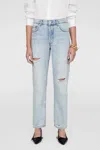 Anine Bing Kate Bleached Jean In Blue In Blue