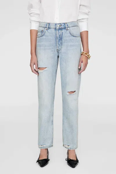 Anine Bing Kate Bleached Jean In Blue