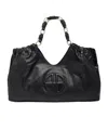 Anine Bing Womens Kate Leather Tote Bag Black