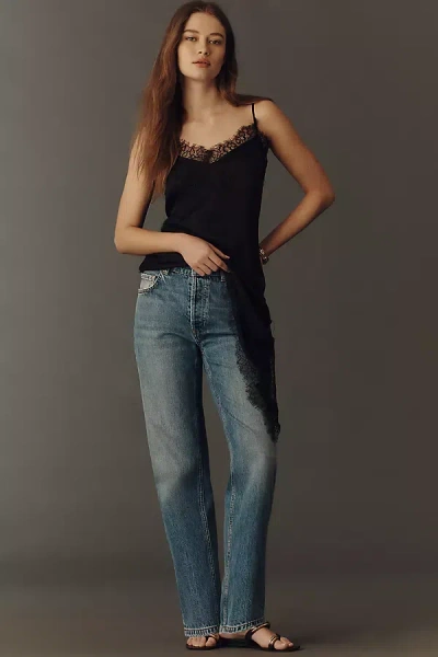 Anine Bing Kate High-rise Jeans In Gray