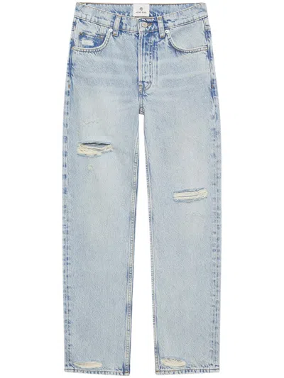 Anine Bing Kate Jeans - Destroyed Bleached Blue