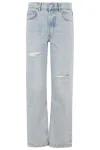 Anine Bing Front Button Fastened Ripped Jeans