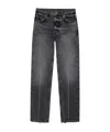 Anine Bing Denim Straight-leg Jeans In Dark Grey