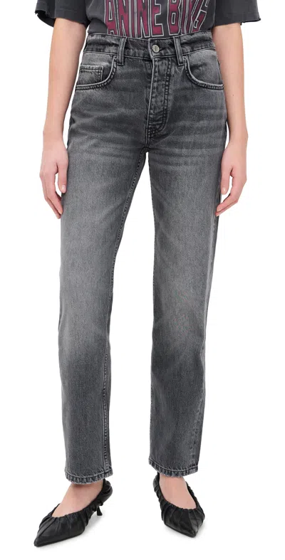 Anine Bing Kate Jeans Washed Grey In Gray