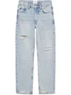 Anine Bing Front Button Fastened Ripped Jeans