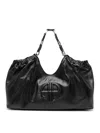 Anine Bing Womens Kate Leather Tote Bag Black In Black