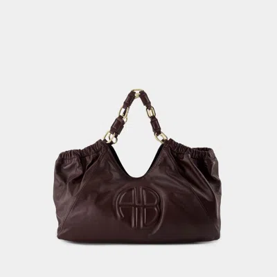 Anine Bing Womens Black Kate Medium Leather Tote Bag