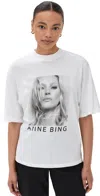 Anine Bing X Kate Moss By Chris Colls Woman T-shirt White Size Xs Cotton In White