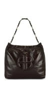 Anine Bing Kate Chain Logo Shoulder Bag
