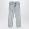 Anine Bing Kate Straight-leg Ripped Jeans