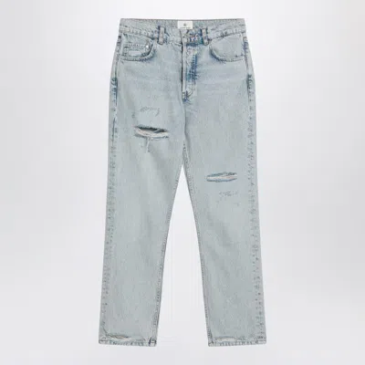Anine Bing Kate Straight-leg Bleached Jeans
