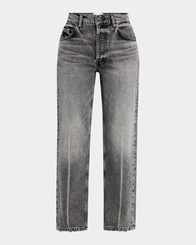 Anine Bing Kate Straight-leg Jeans In Grey