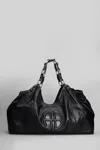 Anine Bing Womens Kate Leather Tote Bag Black In Black