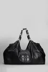 Anine Bing Womens Kate Leather Tote Bag Black In Black