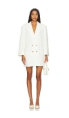 Anine Bing Jasmine Double-breasted Blazer In Ivory