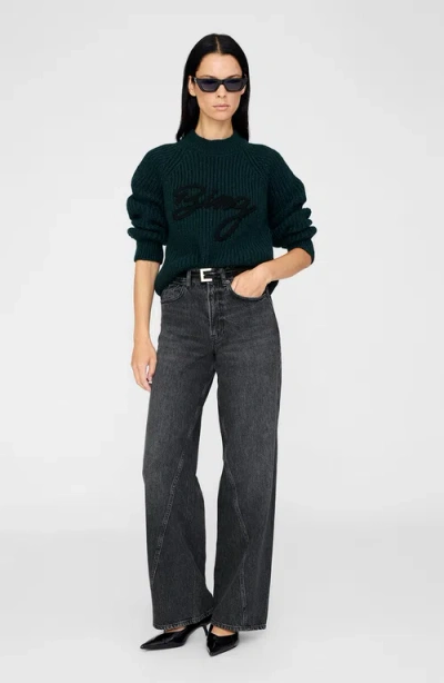 Anine Bing Kendrick Sweater In Green
