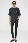 ANINE BING ANINE BING KENT TEE SOUNDS IN WASHED BLACK