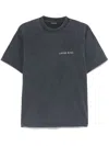 Anine Bing Kent Tee Twisted Snake In Vintage Black