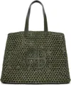 Anine Bing Large Rio Tote In Green