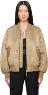 Anine Bing Khaki Leon Bomber Jacket In Dark Green