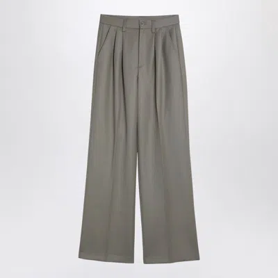 ANINE BING ANINE BING KHAKI WOOL TROUSERS